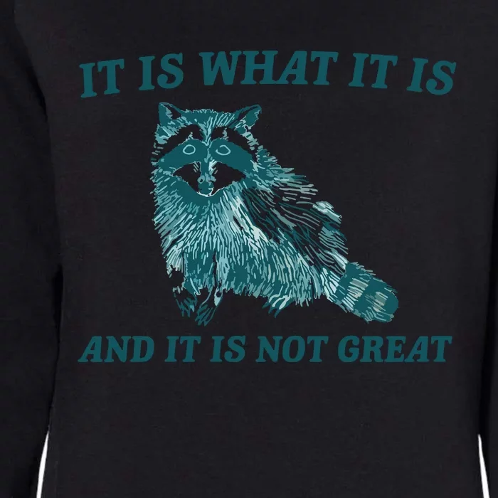 It Is What It Is And It Is Not Great Womens California Wash Sweatshirt