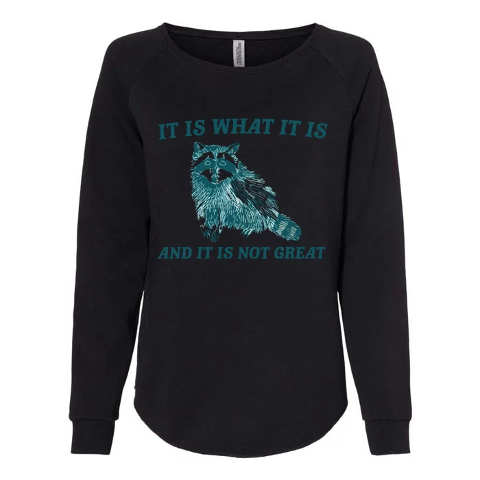 It Is What It Is And It Is Not Great Womens California Wash Sweatshirt