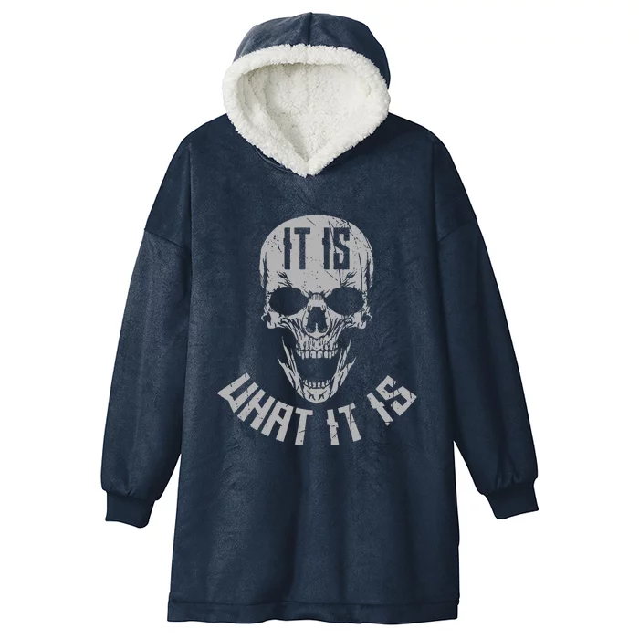 It Is What It Is Hooded Wearable Blanket