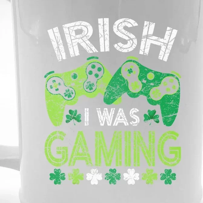 Irish I Was Gaming St Patricks Day Gamer Front & Back Beer Stein