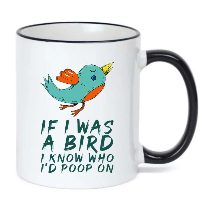 If I Was A Bird I Know Who ID Poop On Black Color Changing Mug