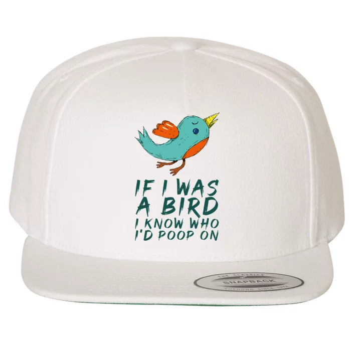 If I Was A Bird I Know Who ID Poop On Wool Snapback Cap