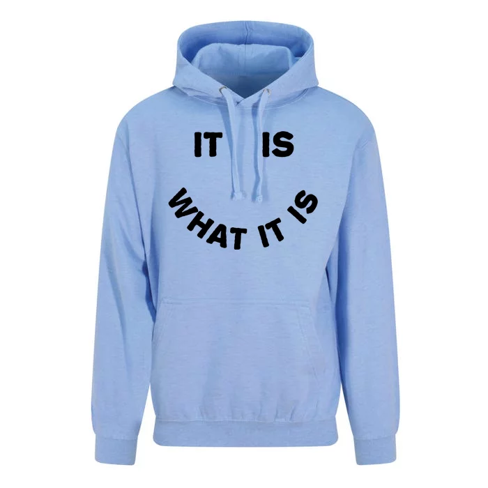 It Is What It Is Smiley Face Unisex Surf Hoodie