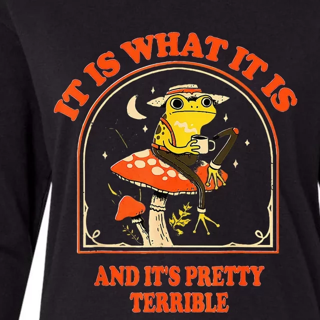 It Is What It Is And ItS Pretty Terrible Womens Cotton Relaxed Long Sleeve T-Shirt