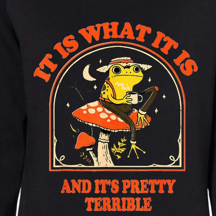 It Is What It Is And ItS Pretty Terrible Womens California Wash Sweatshirt