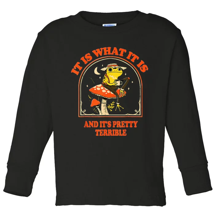 It Is What It Is And ItS Pretty Terrible Toddler Long Sleeve Shirt