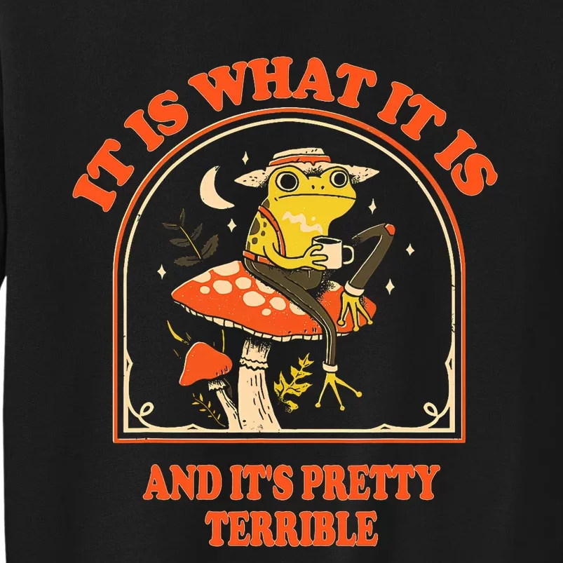 It Is What It Is And ItS Pretty Terrible Funny Design Tall Sweatshirt