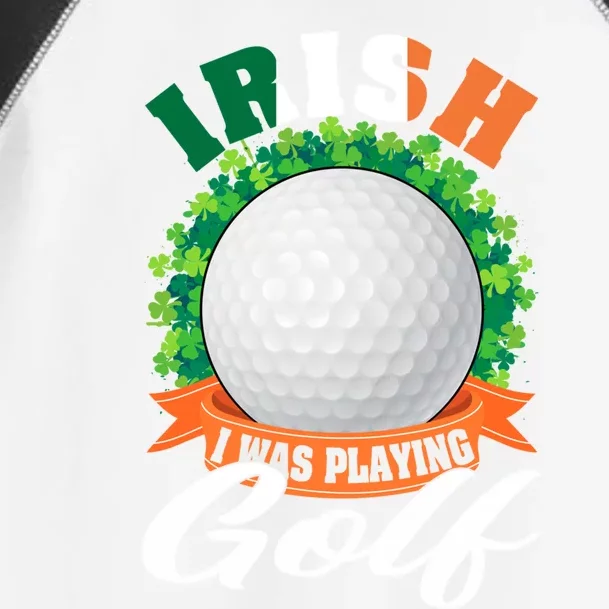 Irish I Was Playing Golf Shamrock Leaf Saint Patrick's Day Gift Toddler Fine Jersey T-Shirt