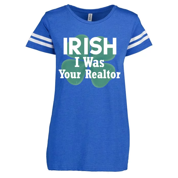 Irish I Was Your Realtor Branding And Marketing Gift Enza Ladies Jersey Football T-Shirt