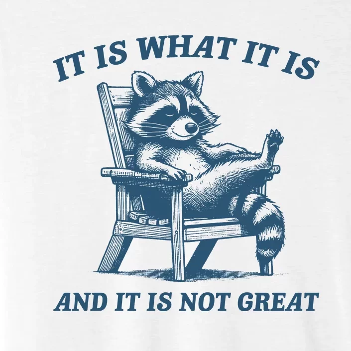 It Is What It Is And It Is Not Great Racoon Meme ChromaSoft Performance T-Shirt