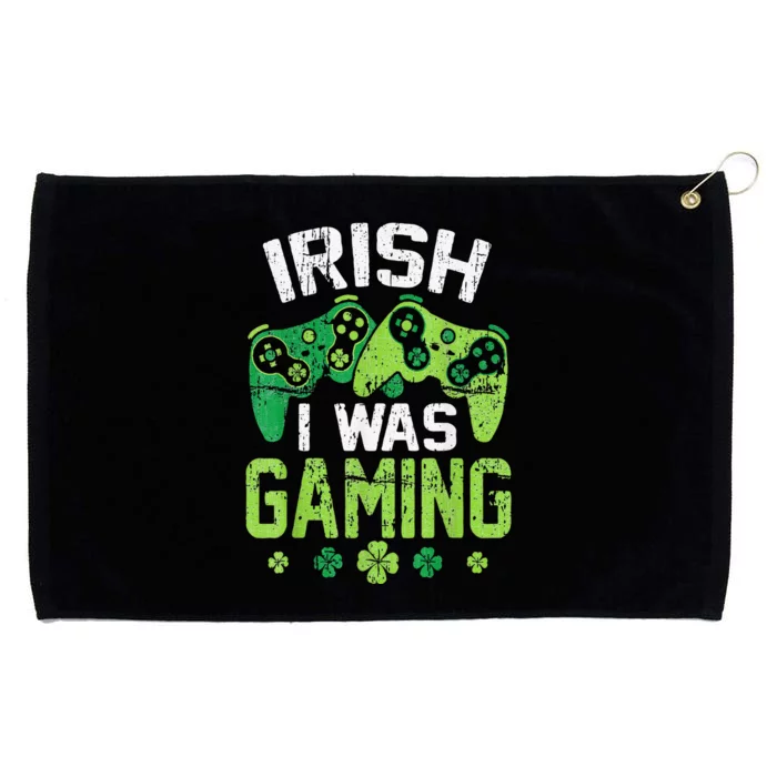 Irish I Was Gaming Funny St Patricks Day Gamer Gift Grommeted Golf Towel