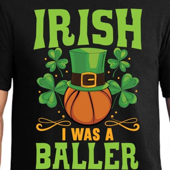 Irish I Was A Baller Basketball Player St Patrick's Day Cute Gift Pajama Set