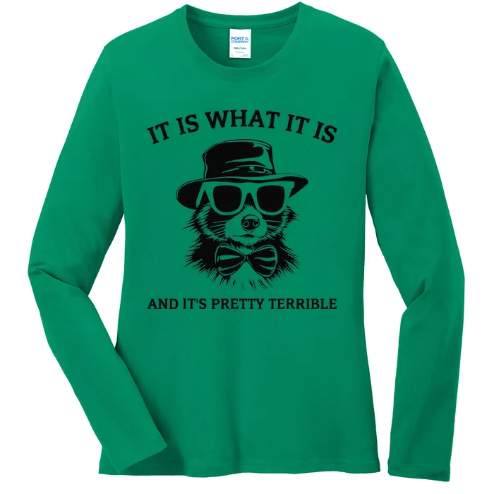 It Is What It Is And ItS Pretty Terrible Ladies Long Sleeve Shirt