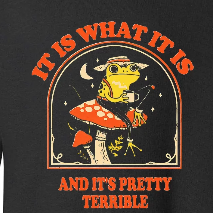 It Is What It Is And ItS Pretty Terrible Toddler Sweatshirt