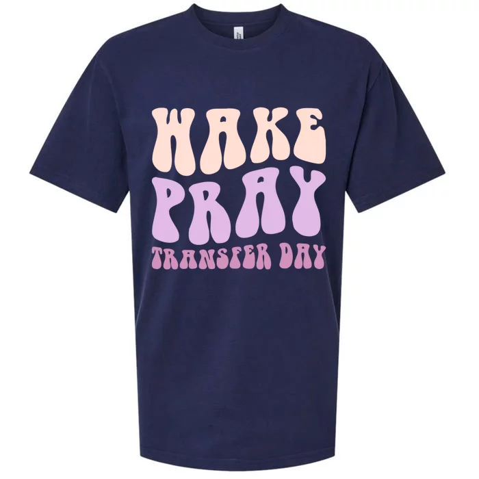 Ivf Infertility Warrior Wake Pray Transfer Day Great Gift Sueded Cloud Jersey T-Shirt