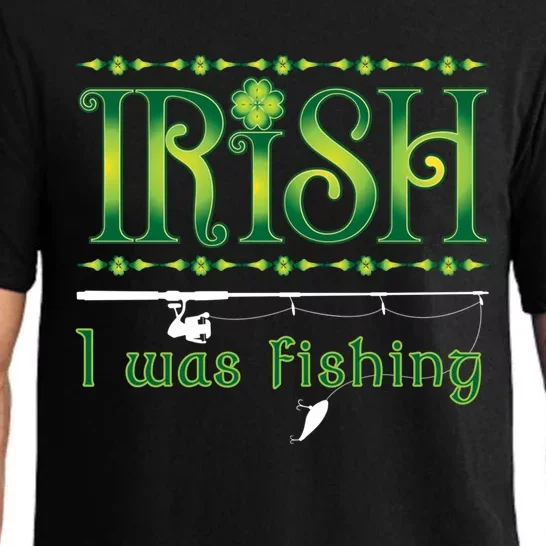 Irish I Was Fishing Shamrock Gift Pajama Set