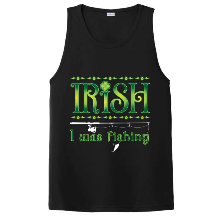 Irish I Was Fishing Shamrock Gift Performance Tank