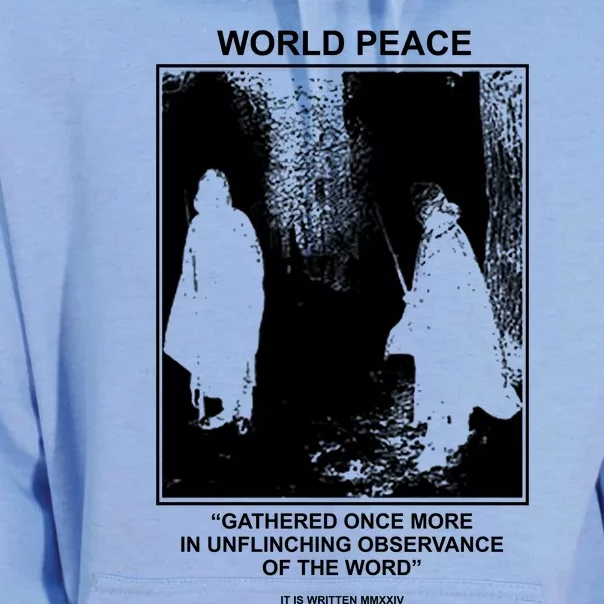 It Is Written Usa Mmxxiv World Peace Gathered Once More Unisex Surf Hoodie