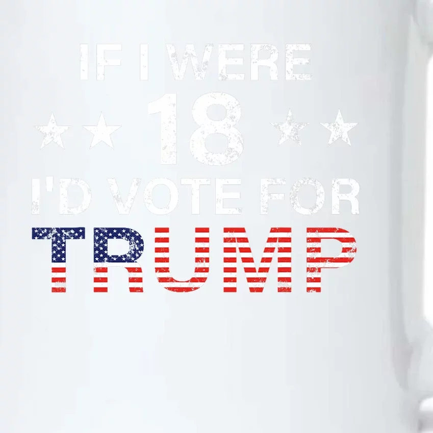 If I Were 18 ID Vote For Trump 2024 Black Color Changing Mug