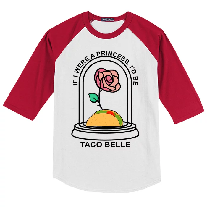 If I Were A Princess I'd Be TacoBelle Funny Meme Kids Colorblock