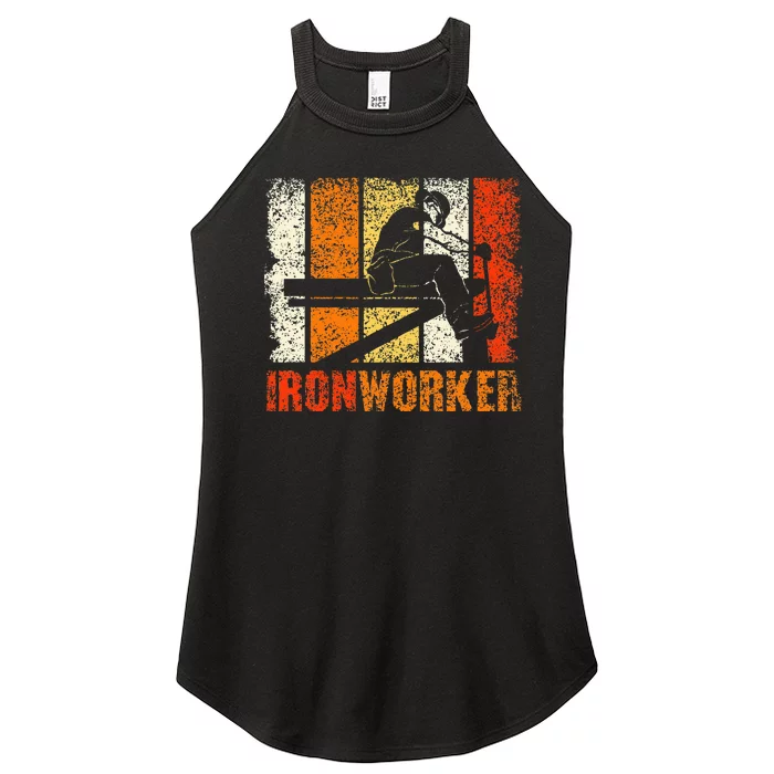 Ironworker Iron Worker Ironwork Ironworkers Ironworker Women’s Perfect Tri Rocker Tank