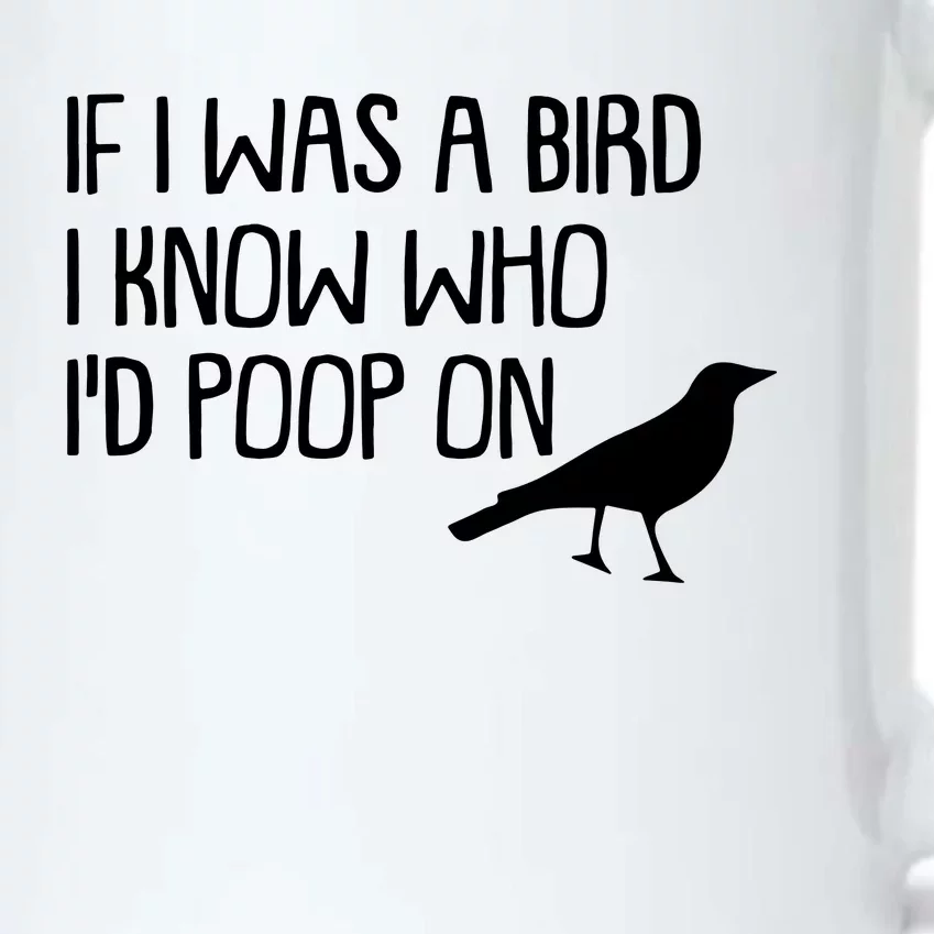 If I Was A Bird I Know Who Id Poop On Black Color Changing Mug