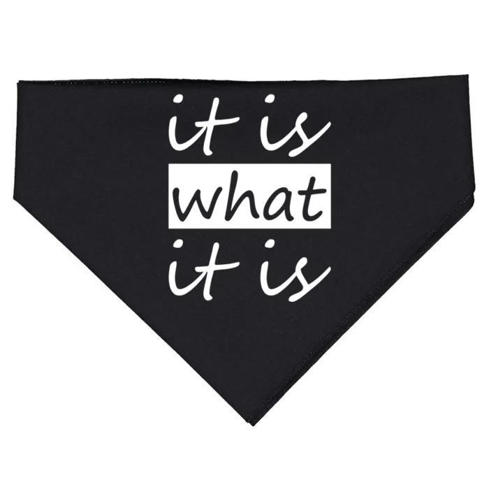 It Is What It Is USA-Made Doggie Bandana