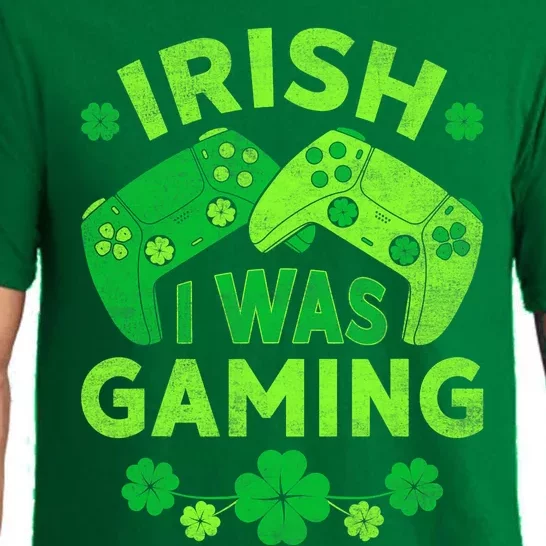 Irish I Was Gaming Funny St Patricks Day Gamer Pajama Set