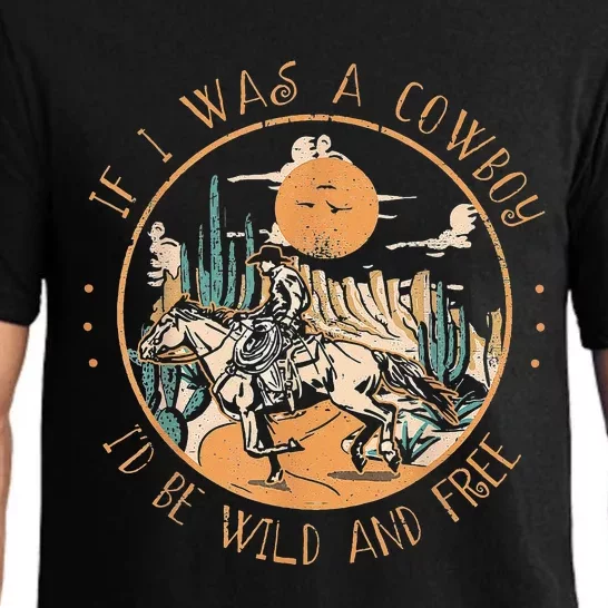 If I Was A Cow I'd Be Wild And Free Cow Pajama Set