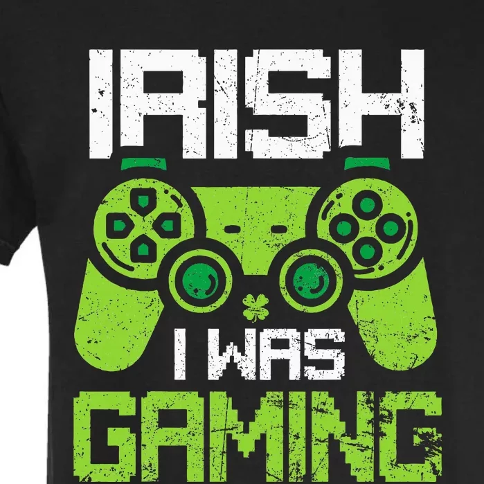 Irish I Was Gaming Funny St Patricks Day Gamer Garment-Dyed Heavyweight T-Shirt