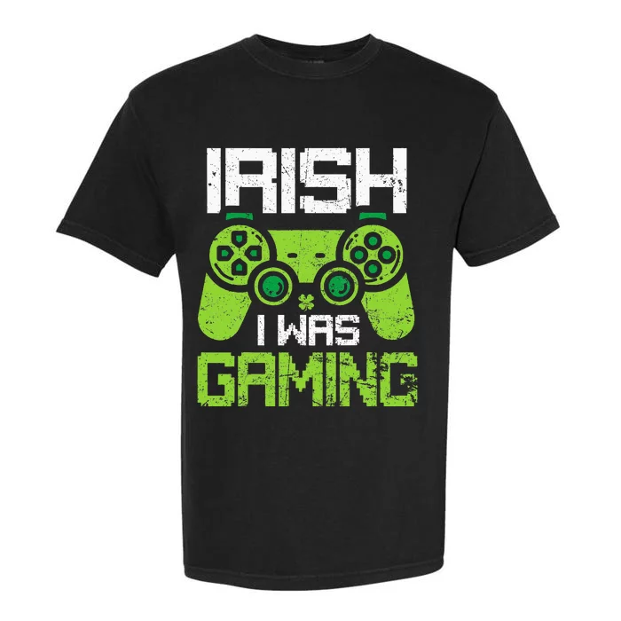 Irish I Was Gaming Funny St Patricks Day Gamer Garment-Dyed Heavyweight T-Shirt