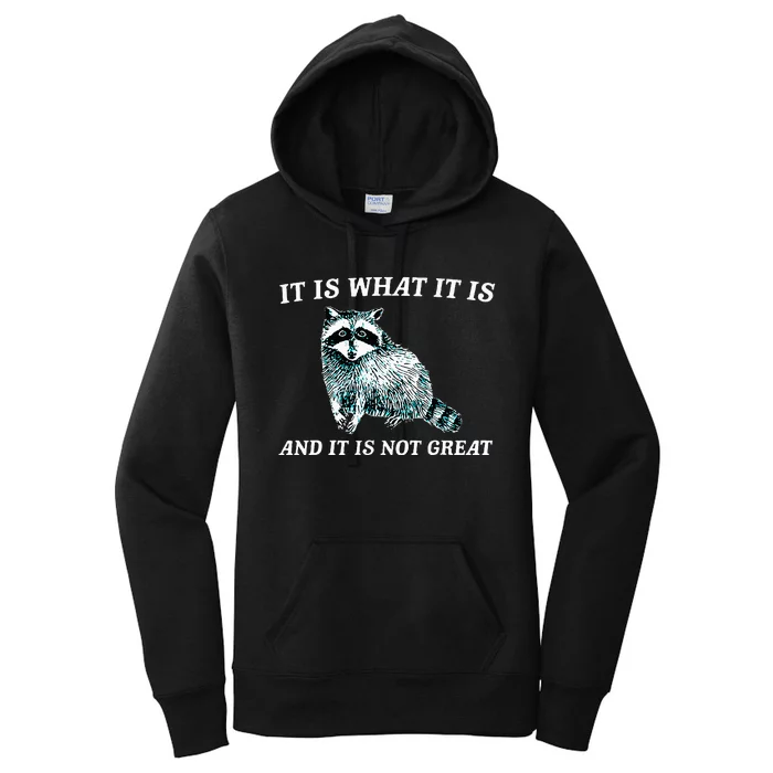 It Is What It Is And It Is Not Great Raccoon Women's Pullover Hoodie