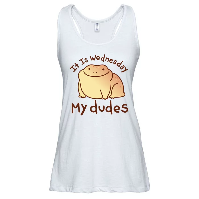 It Is Wednesday My Dudes Frog Funny Ladies Essential Flowy Tank