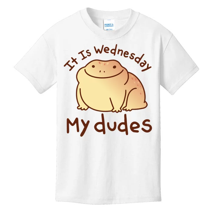 It Is Wednesday My Dudes Frog Funny Kids T-Shirt