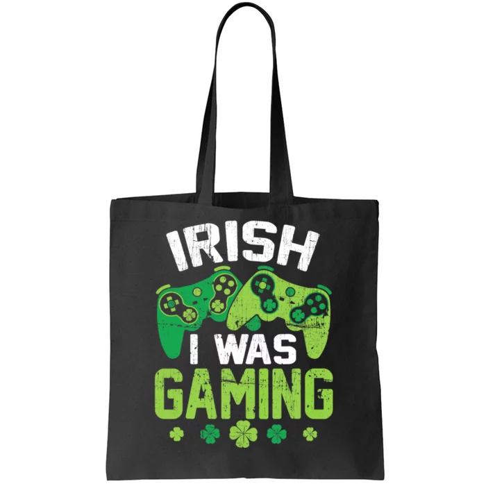 Irish I Was Gaming Funny St Patricks Day Gamer Boys Gift Tote Bag