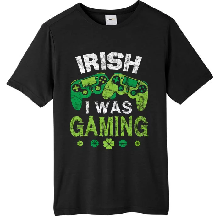 Irish I Was Gaming Funny St Patricks Day ChromaSoft Performance T-Shirt