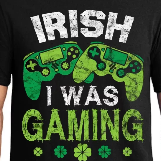 Irish I Was Gaming Funny St Patricks Day Pajama Set