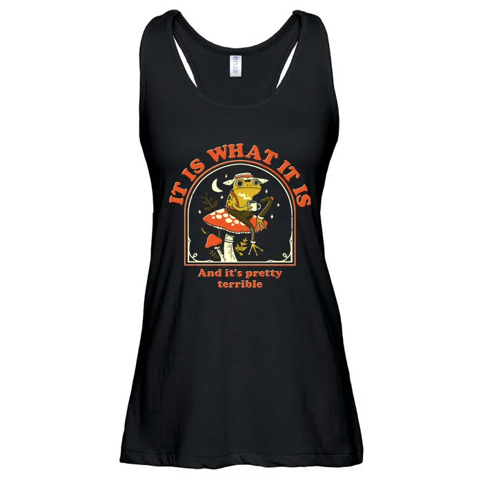 It Is What It Is And Its Pretty Terrible Ladies Essential Flowy Tank