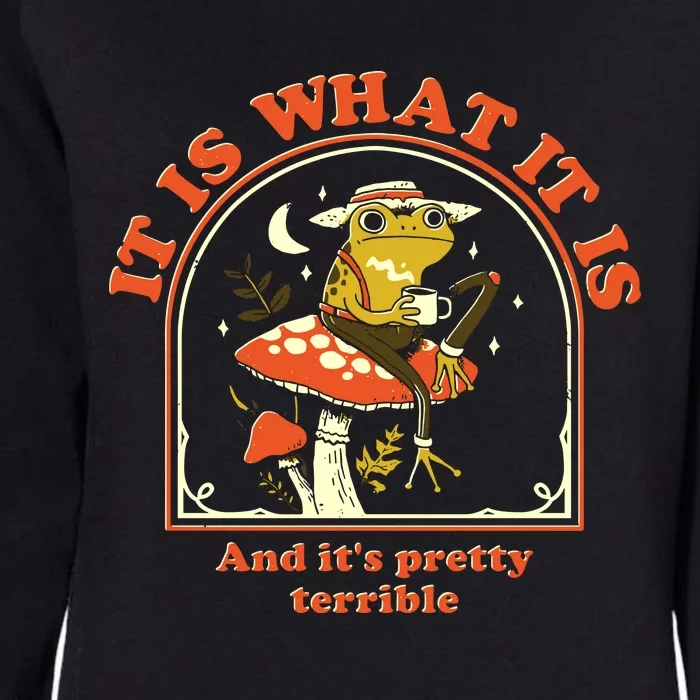 It Is What It Is And Its Pretty Terrible Womens California Wash Sweatshirt