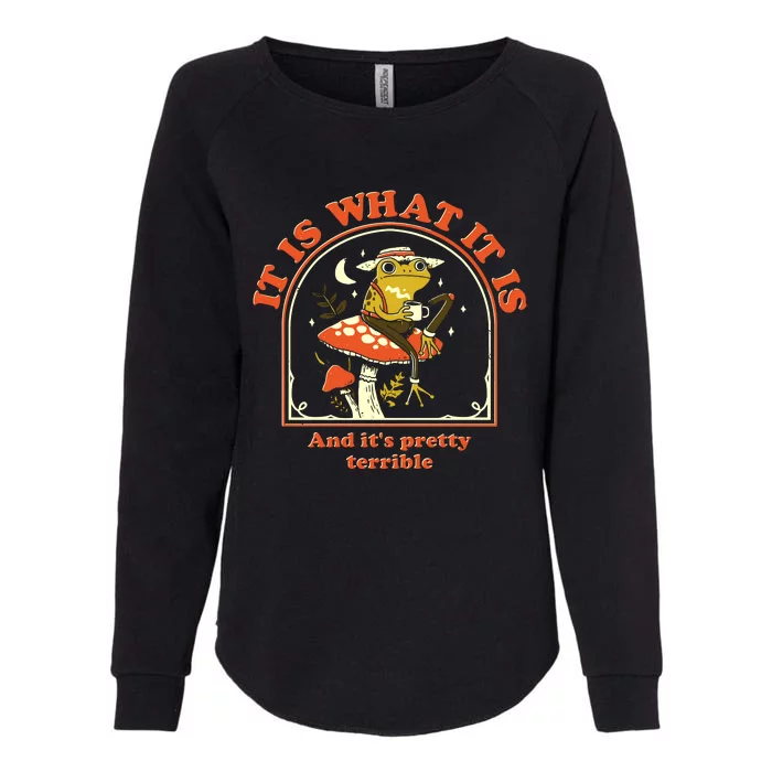 It Is What It Is And Its Pretty Terrible Womens California Wash Sweatshirt