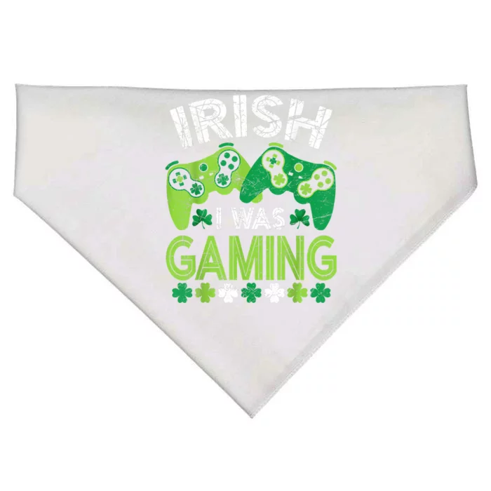 Irish I Was Gaming St Patricks Day Gamer USA-Made Doggie Bandana