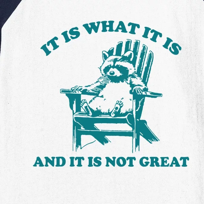 It Is What It Is And It Is Not Great Baseball Sleeve Shirt