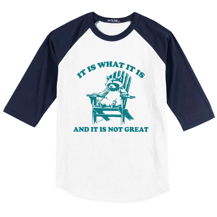 It Is What It Is And It Is Not Great Baseball Sleeve Shirt