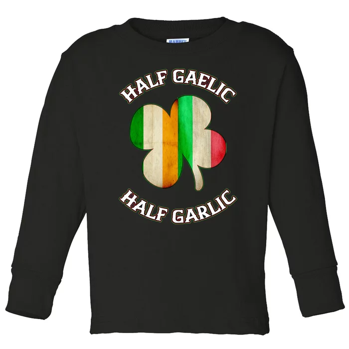 Irish Italian Wo 's St Patrick's Day Gaelic Toddler Long Sleeve Shirt