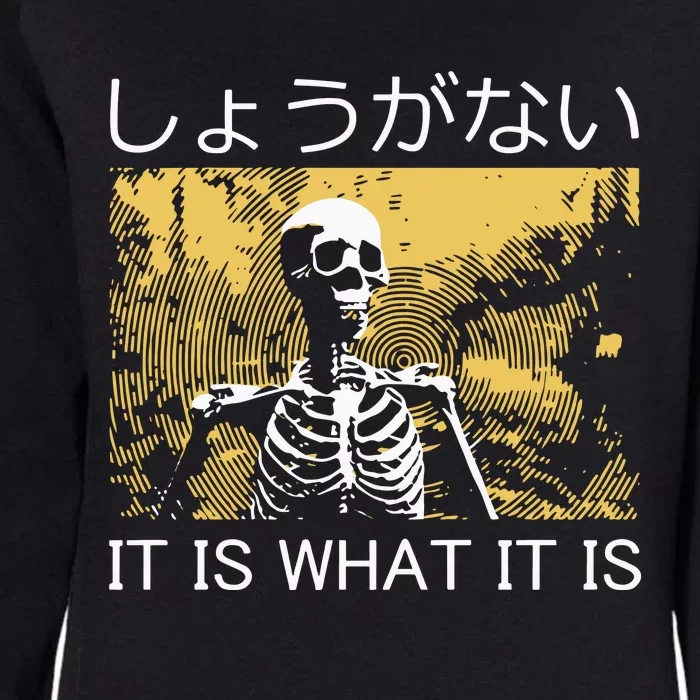 It Is What It Is Skeleton Washed Womens California Wash Sweatshirt