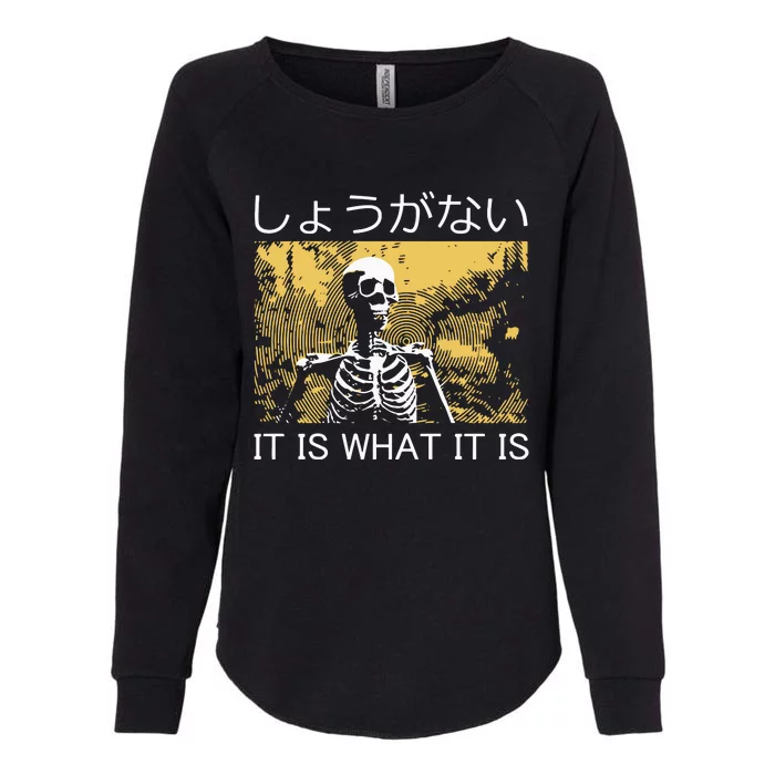 It Is What It Is Skeleton Washed Womens California Wash Sweatshirt