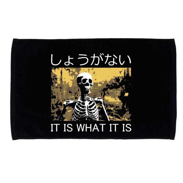 It Is What It Is Skeleton Washed Microfiber Hand Towel