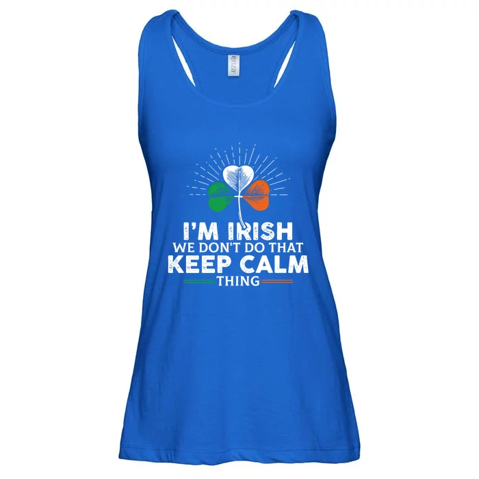 I'm Irish We Don't Do That Keep Calm Thing Irish Heritage Gift Ladies Essential Flowy Tank