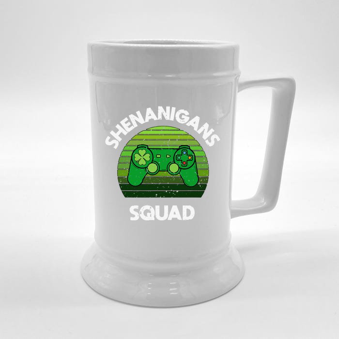 Irish I Was Gaming Funny St Patricks Day Gamer Front & Back Beer Stein