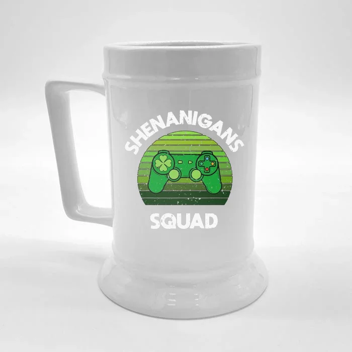 Irish I Was Gaming Funny St Patricks Day Gamer Front & Back Beer Stein